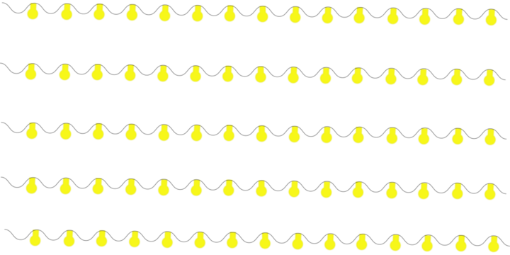 Happy New Year 2026. PNG festive light with gold garland ribbon, glowing string, colourful lamp, LED border decoration, holiday card background, party design, transparent vector, winter celebration.