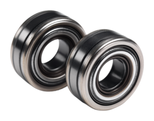 Industrial bearing components factory workshop product isolated on transparent background