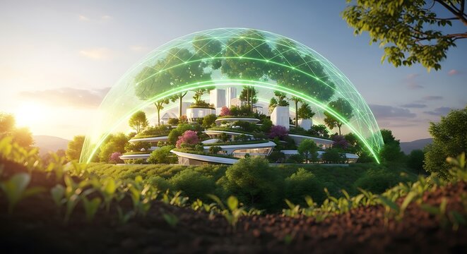 Robotic hand interacting with a futuristic digital interface, symbolizing artificial intelligence and automation in industry