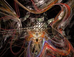 Imaginatory fractal abstract background Image