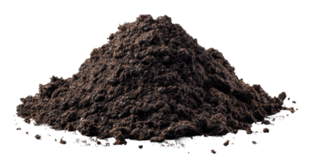 Sifting organic soil garden center gardening isolated on transparent background