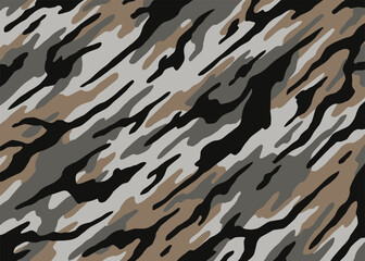 Abstract Desert camouflage pattern background. Vector illustration art backdrop