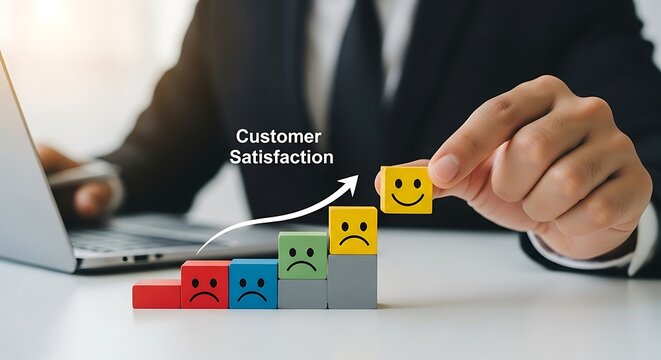 Digital icons representing sustainability, growth, and innovation superimposed on a lush green mossy background with water droplets