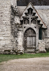 English Parish Church Porch Side Door