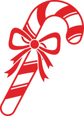 Sleigh carrying christmas gifts through snowy winter landscape with christmas trees