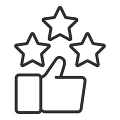 Obraz premium Appreciation Icon Single Vector Collection 