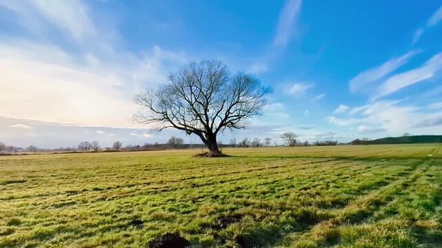 Baum auf Feld