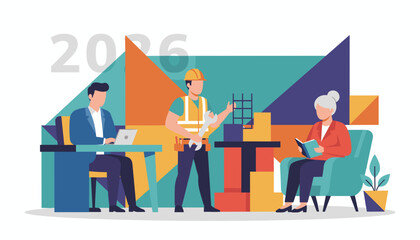 Planning and industry diversification for the year 2026 featuring worker executive and senior