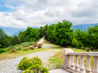 viewpoint in Tsminda Sameba Monastery in Batumi