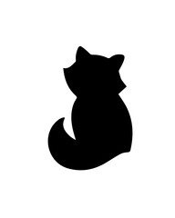 black cat silhouette cat, animal, vector, black, illustration, cartoon, pet, silhouette, art, tail, feline, kitten, domestic, drawing, kitty, cut