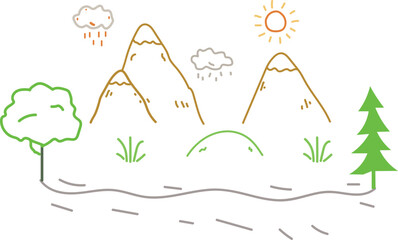 Naklejka premium set of four seasons icons