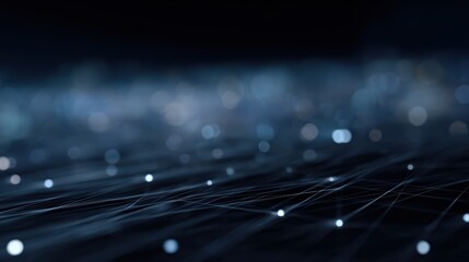 High-tech abstract 3D rendering of digital grid, AI data visualization, and blockchain connections, futuristic technology concept