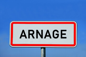 Ortsschild Arnage