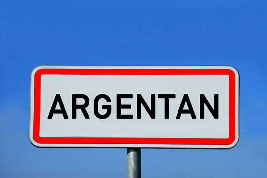 Ortsschild Argentan
