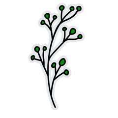 Flower Illustration Sticker