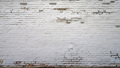 strikingly minimal white brick wall texture with exposed damage offering a contemporary architectural background for creative design projects