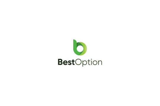Letter b modern 3d technological creative logo 