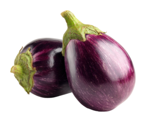 Cooking fresh eggplant recipes home kitchen food isolated on transparent background