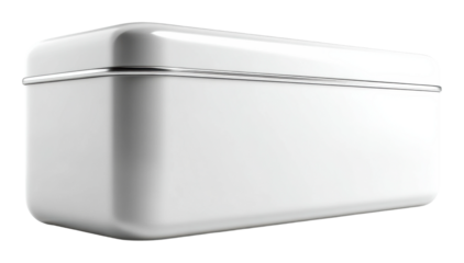 Stylish storage container modern home product clean side view isolated on transparent background