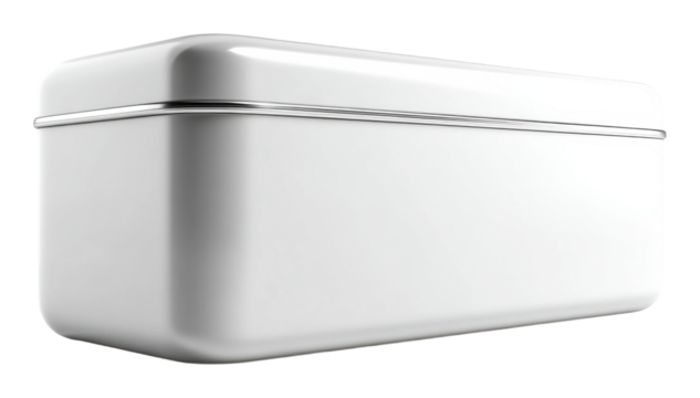 Stylish storage container modern home product clean side view isolated on transparent background