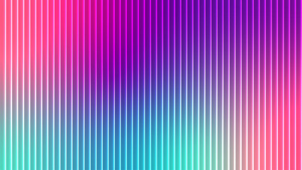 Vibrant abstract vertical stripes background with a gradient of pink purple blue and teal colors
