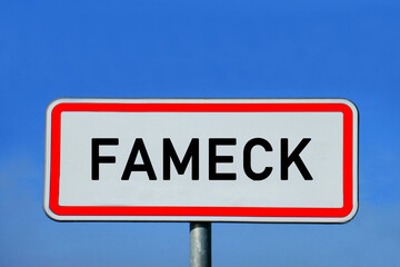 Ortsschild Fameck