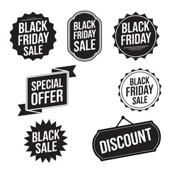 Special Offer Black Friday Sticker Banner