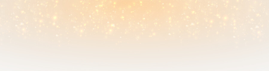 Christmas fantasy glowing dust flare with sparkling golden flash
