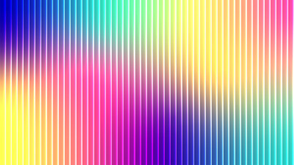 Vibrant abstract background with vertical lines and a colorful gradient of blue purple pink yellow and green hues