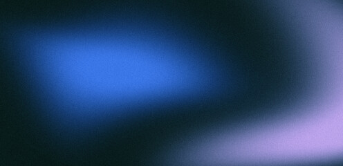 Glowing blue pink gradient background with dark black grainy texture, smooth abstract shape blur dynamic flowing banner