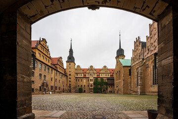 View of Merseburg Castle in Germany.