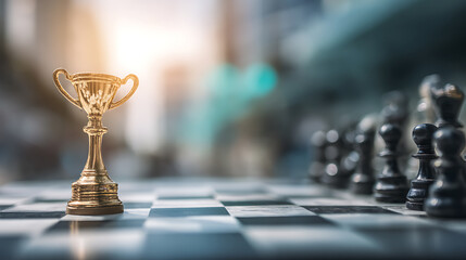 Strategic business teamwork in chess tournaments urban environment action-oriented content dynamic viewpoint