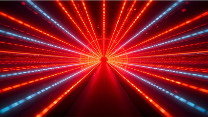 Exploring Quantum Light Tunnels in Advanced Photonics Laboratory – AI Generated Graphics, AI Generated Art, AI Generated Colors, AI Generated Concept