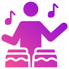 djembe gradient fill icon