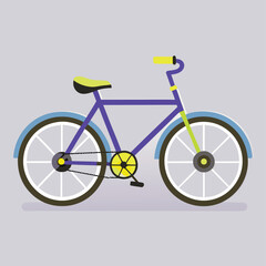 Fototapeta premium Vintage red sport bicycle isolated on a white background for cycling and transport