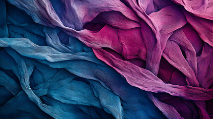 Blue and purple textured flowing abstract background