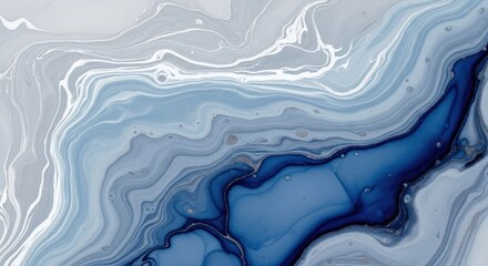 Abstract Fluid Art Painting With