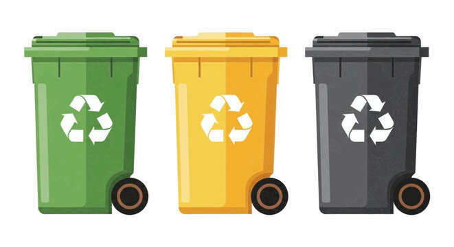 recycle bin with recycle symbol
