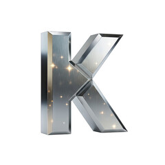 Metallic Red Letter D With Glossy Highlight Isolated On White Background Typography Photography