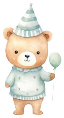 PNG Baby animal balloon cartoon cute.