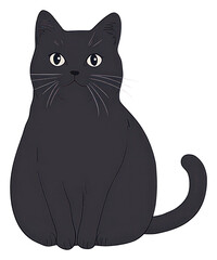 Obraz premium PNG British Shorthair cats illustration animal simple.