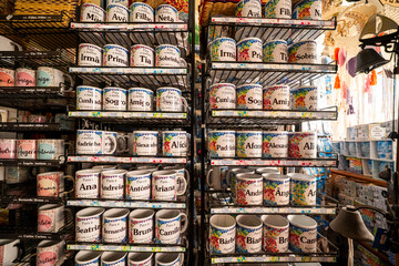 Souvenirs from Alentejo in the town of Vila Nova de Milfontes, Portugal