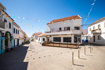 Vila Nova de Milfontes cityscape, Alentejo coast, Portugal.