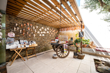 Souvenirs from Alentejo in the town of Vila Nova de Milfontes, Portugal
