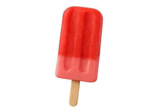 Red and pink frozen ice pop for summer refreshing treat - Powered by Adobe