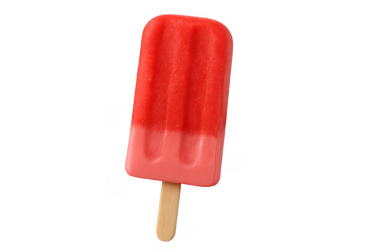 Red and pink frozen ice pop for summer refreshing treat