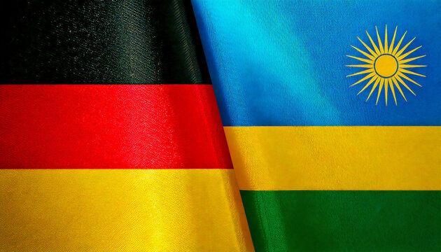 ドイツの国旗とルワンダの国旗(Germany Flag & Rwanda flag.)
