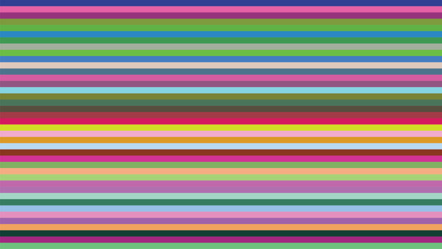 Abstract colorful horizontal striped pattern for background texture or textile print