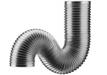 Flexible aluminum ventilation duct for air conditioning