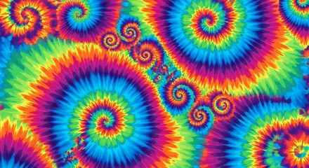 Vibrant Tie-Dye Swirls - A Colorful and Psychedelic Background.